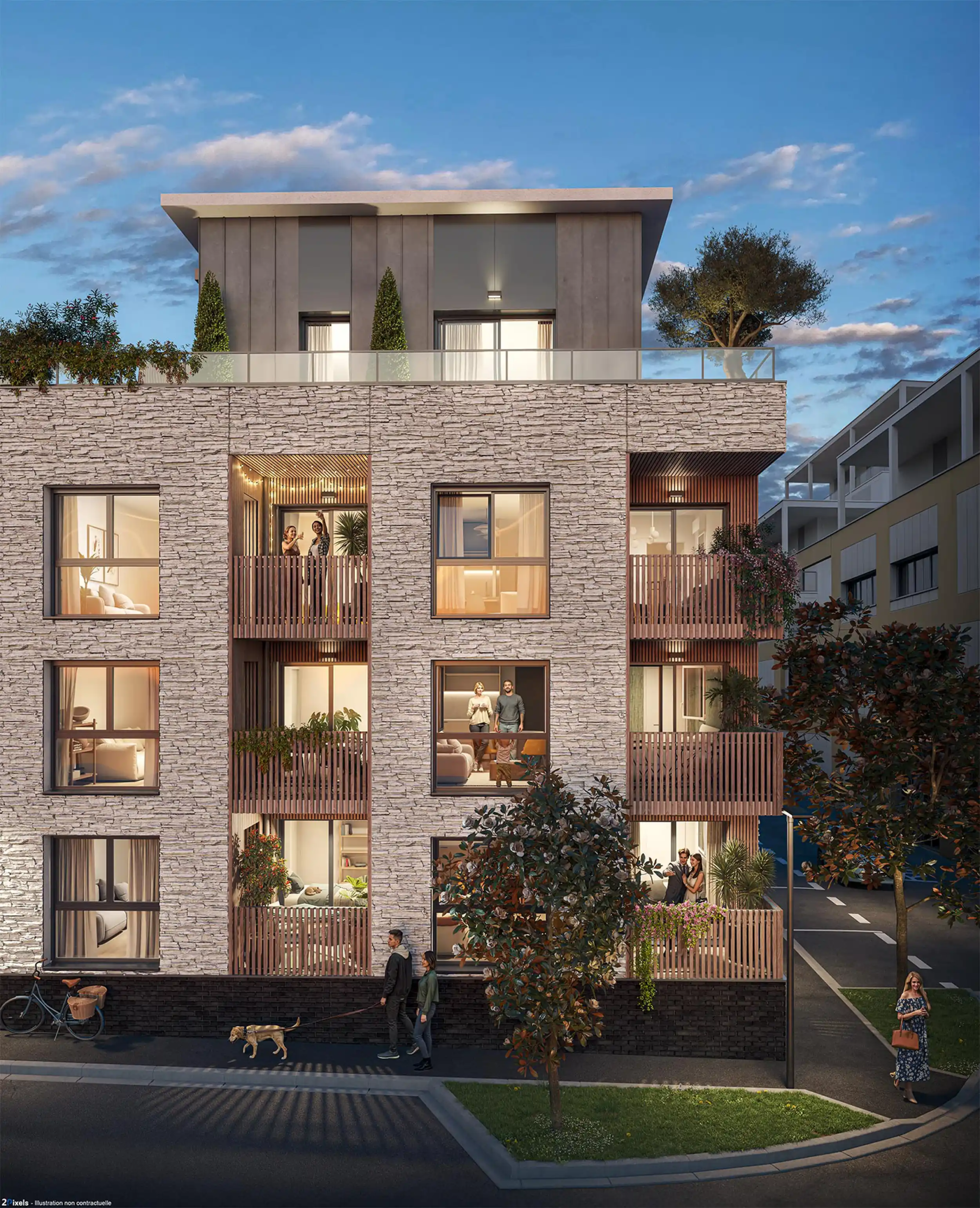 Atelier Loyer ARCHITECTE RENNES 25 088 GIBOIRE CARRE THABOR FACADE BD