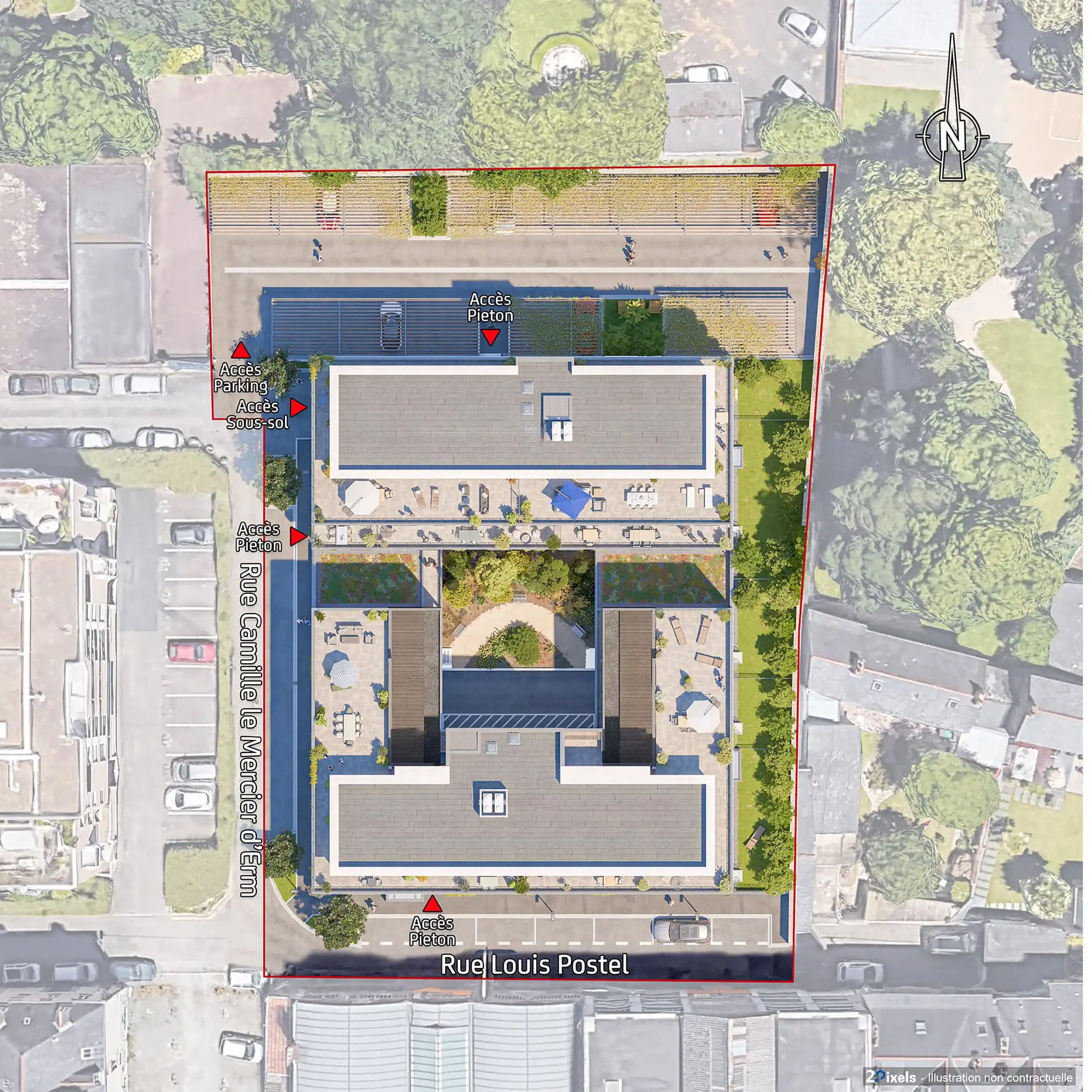 Atelier Loyer ARCHITECTE RENNES 25 088 GIBOIRE CARRE THABOR TERRASSE